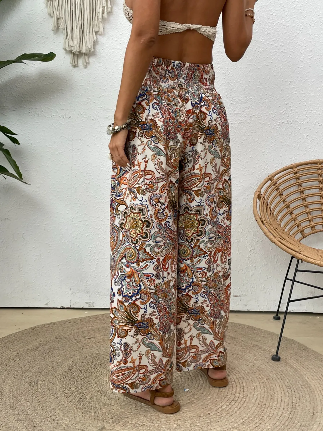 Printed Wide Leg Pants - Five Pattern Choices