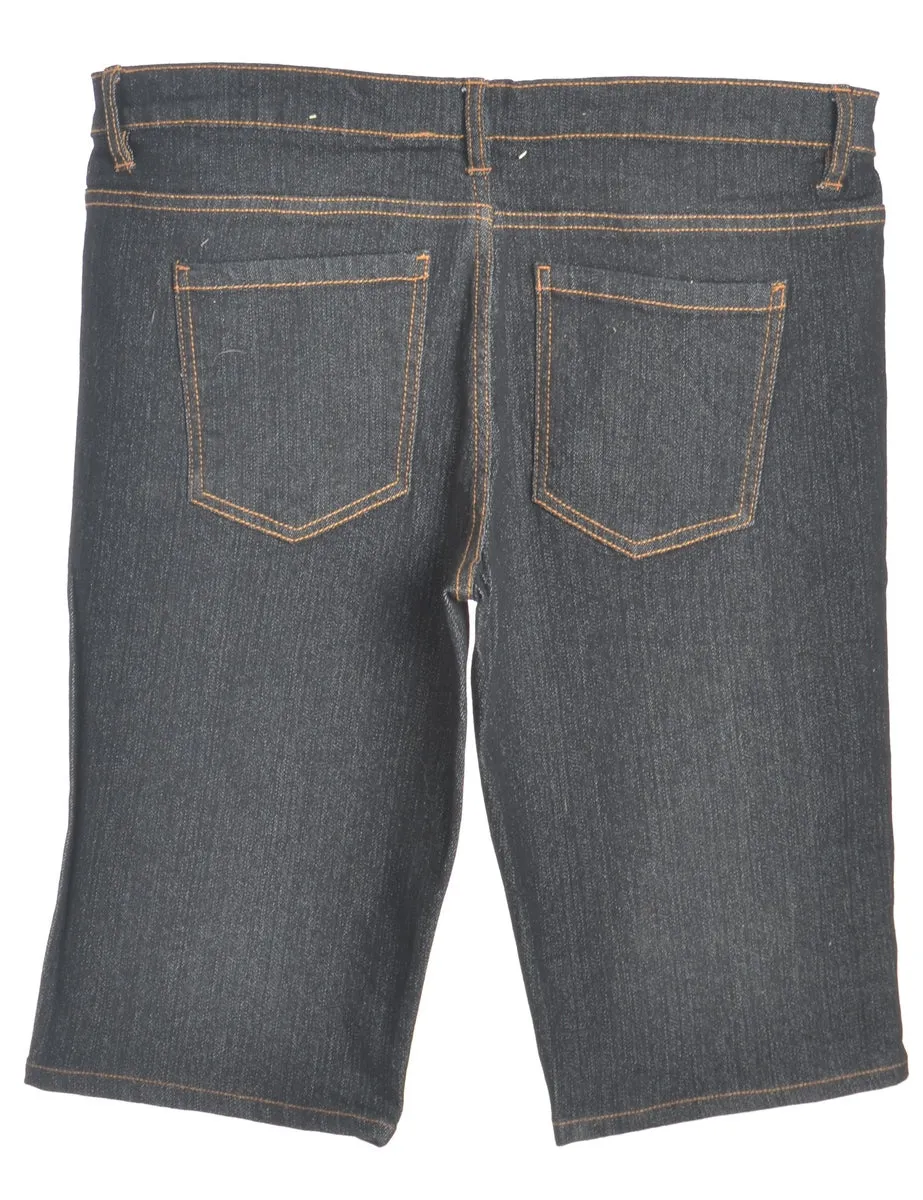 Reworked Lettie Long Denim Shorts - W33