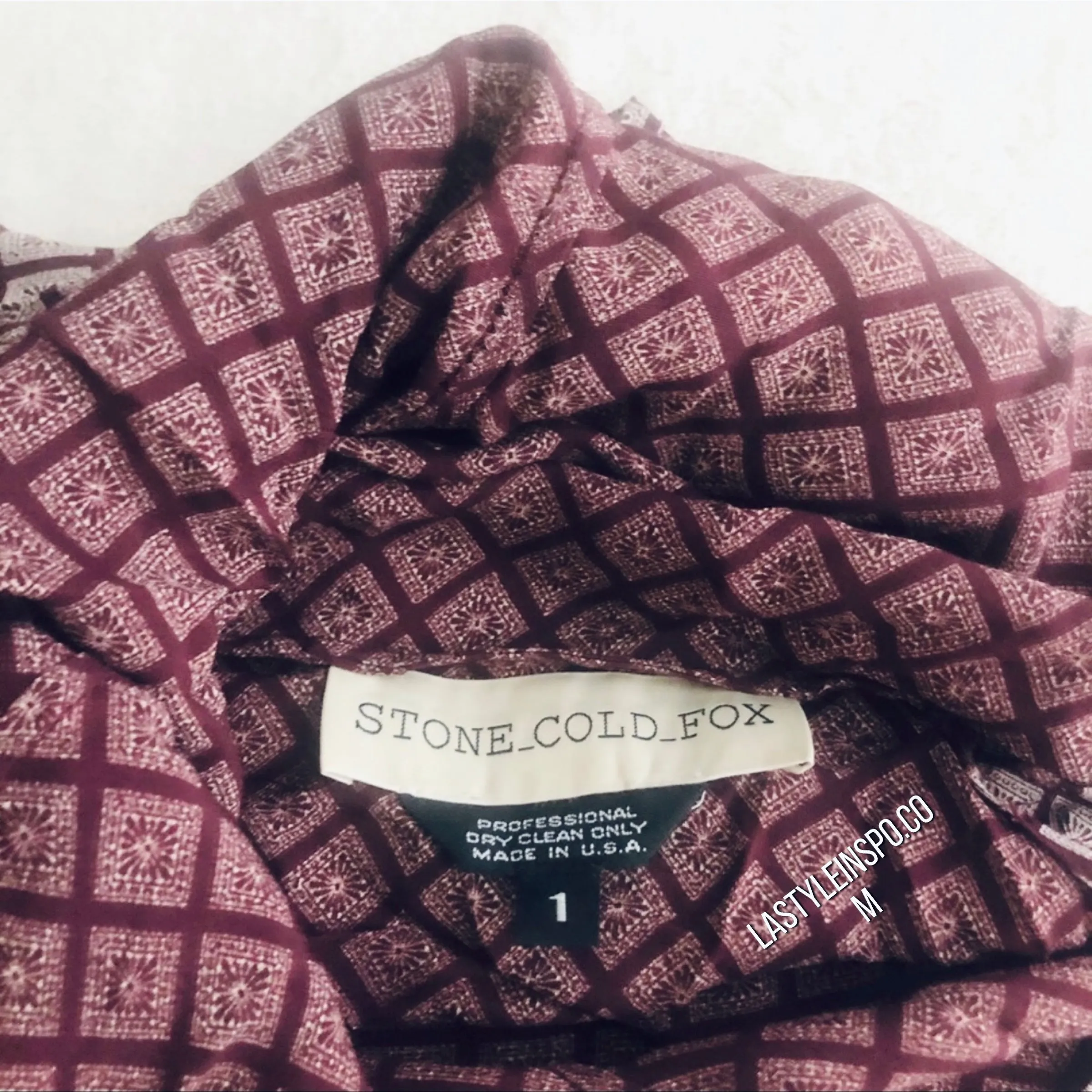 Stone Cold Fox Red Amour Romper As Seen On Rosie Huntington XS