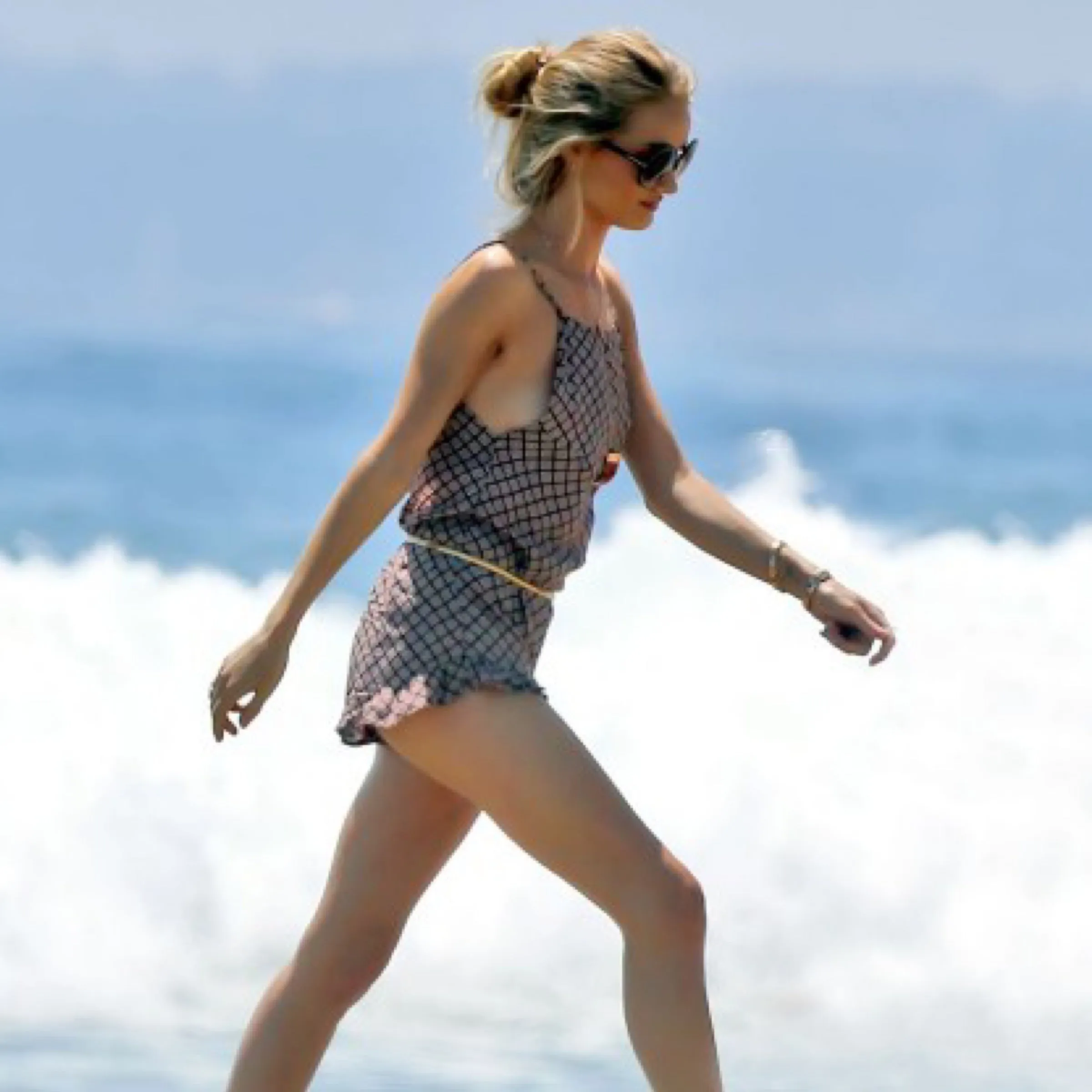 Stone Cold Fox Red Amour Romper As Seen On Rosie Huntington XS