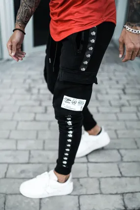 Utility Tape Joggers - Black