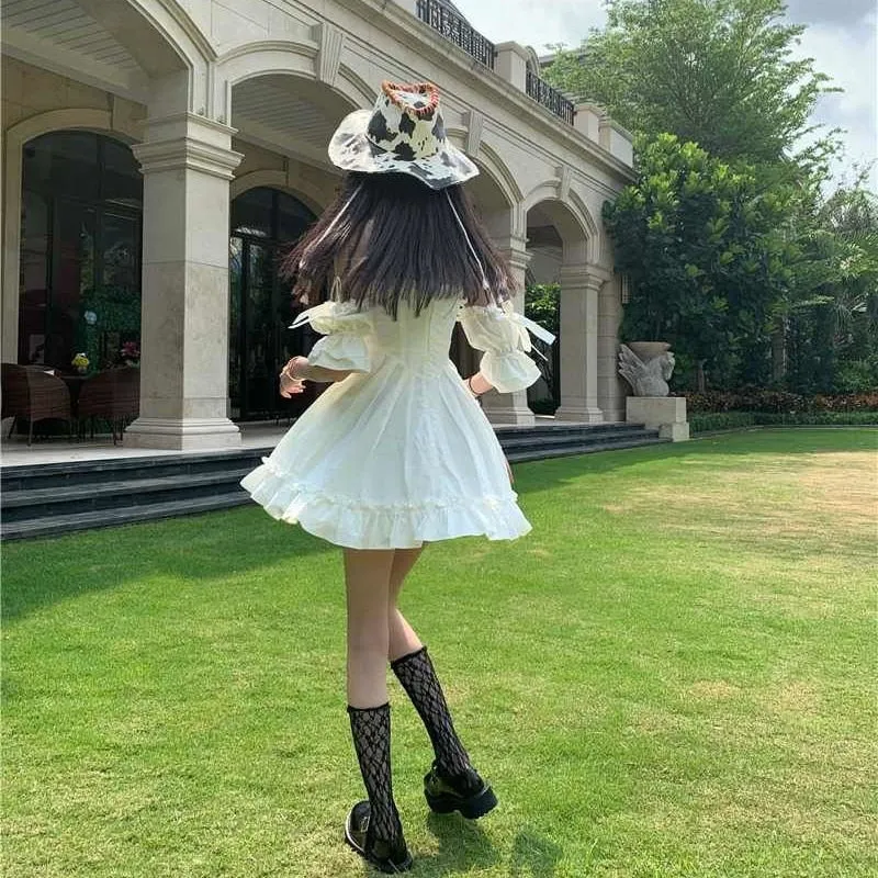 White Kawaii Fairy Strap Dress